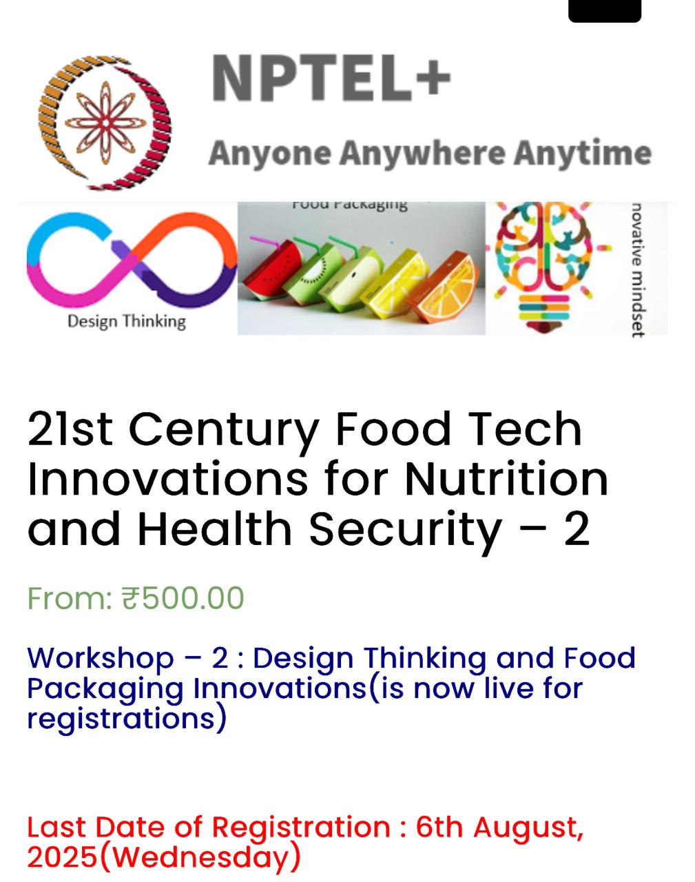 21st Century Food Tech Innovations for Nutrition and Health Security – 2
